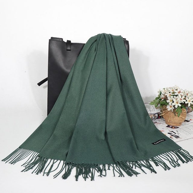 Winter Cashmere Women Scarf Female Luxury Brand Scarves Lady