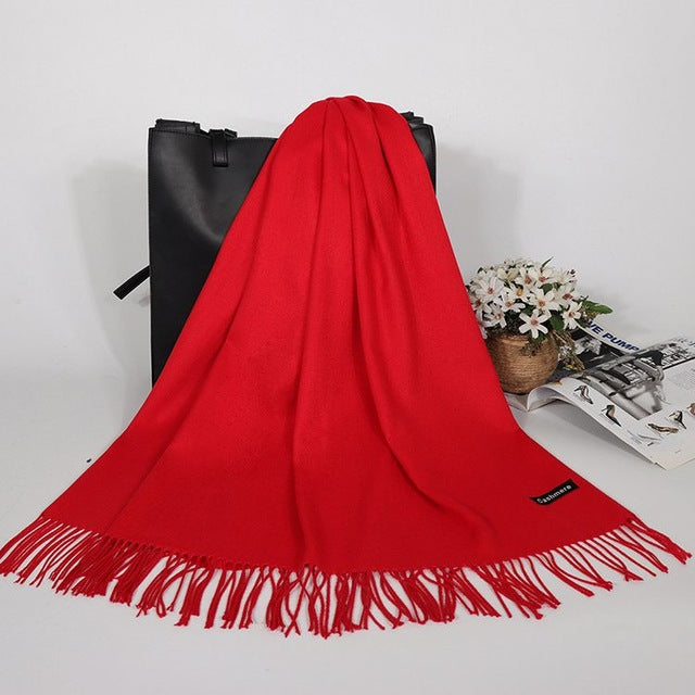 Winter Cashmere Women Scarf Female Luxury Brand Scarves Lady