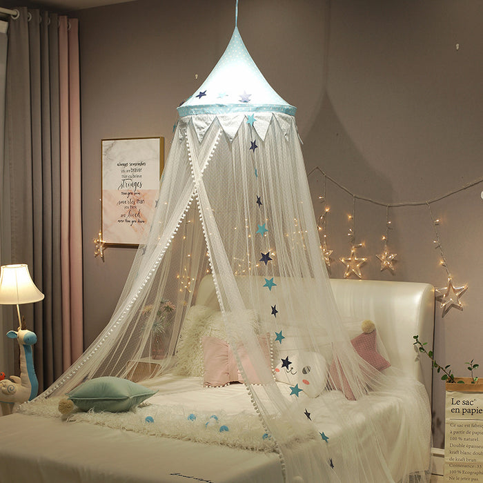 Cortinas para camas para niños, mosquiteras colgantes con cúpula, tiendas de campaña ligeras y transpirables