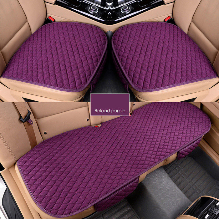 Cojines universales para asientos de coche de lino antideslizantes Four Seasons Commons