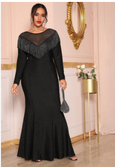 Grosses femmes grande taille soirée bal robe longue robes