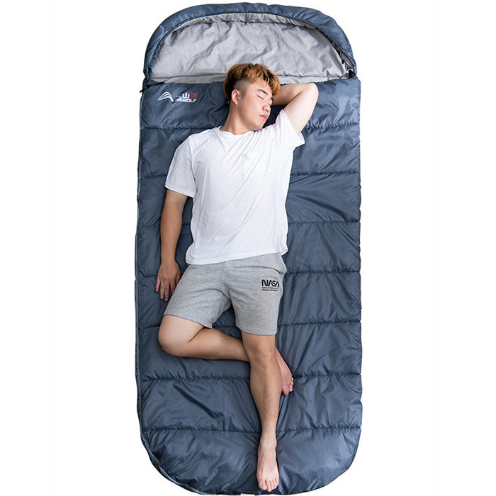 Saco de dormir portátil para adultos, cálido, senderismo, saco de dormir para acampar, accesorios gruesos para viajes y senderismo