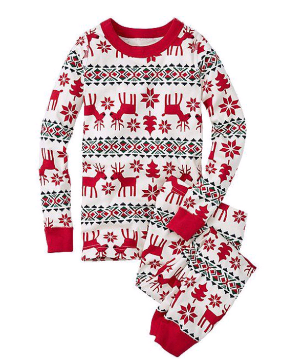 Christmas Parent-Child Suit Printing Home Service Pajamas Two-Piece