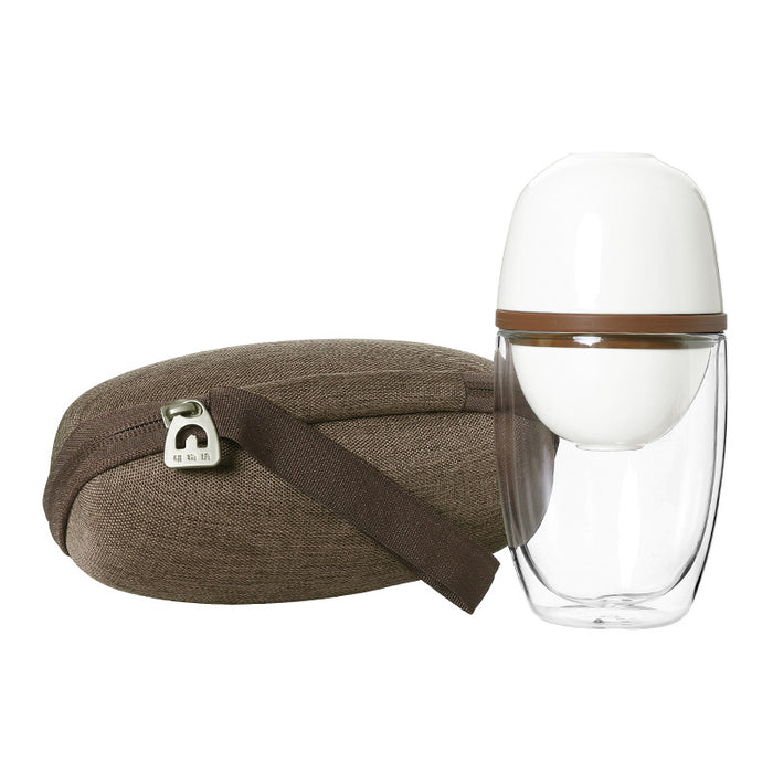 Portable teacup travel set