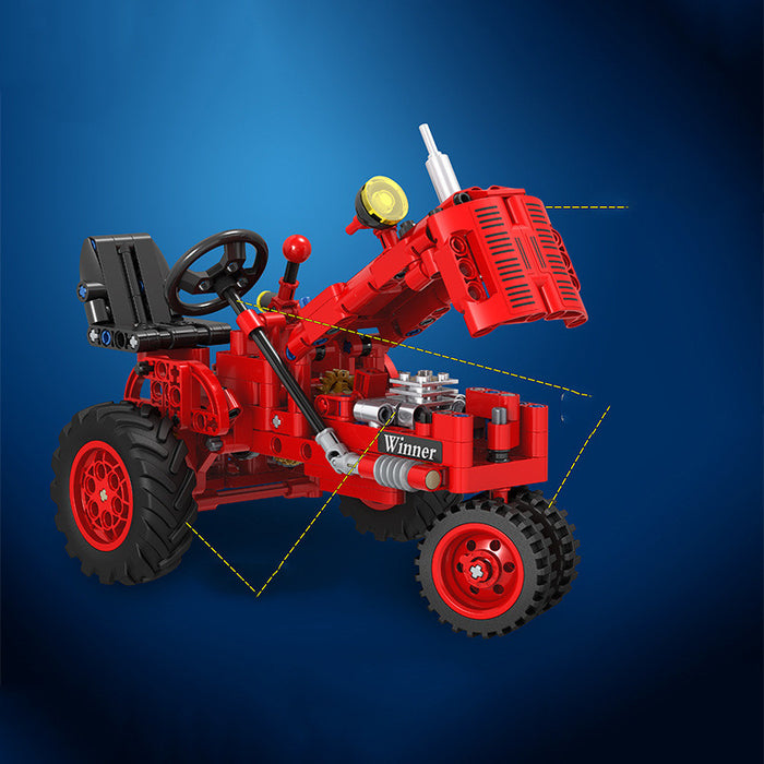 Modello di trattore da montare a puzzle