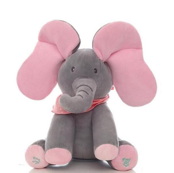 Peluche interattivo Peek-A-Boo con elefante