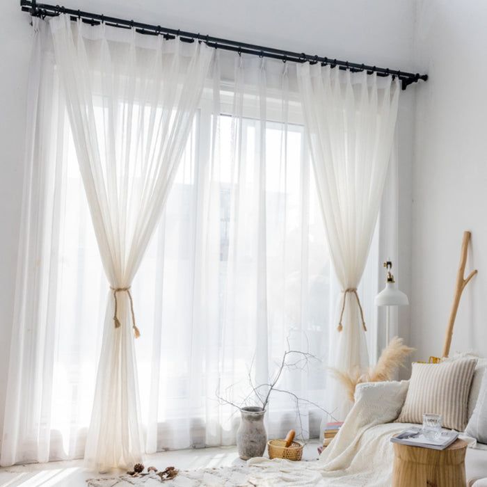 cortinas nórdicas de lino