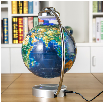 Globe à suspension magnétique de 8 pouces, décoration de bureau, cadeau d'entreprise, nouveauté, cadeau d'anniversaire créatif