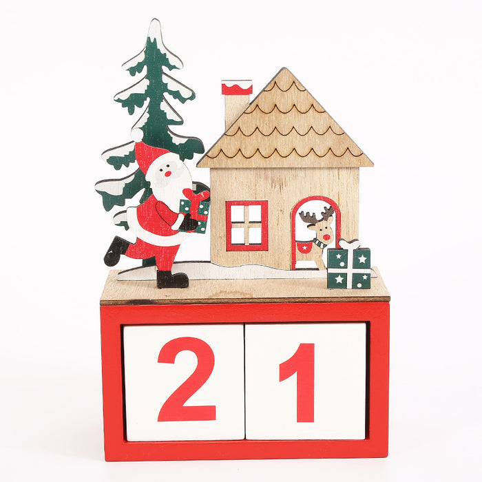 Home Wooden Calendar Countdown Decorations