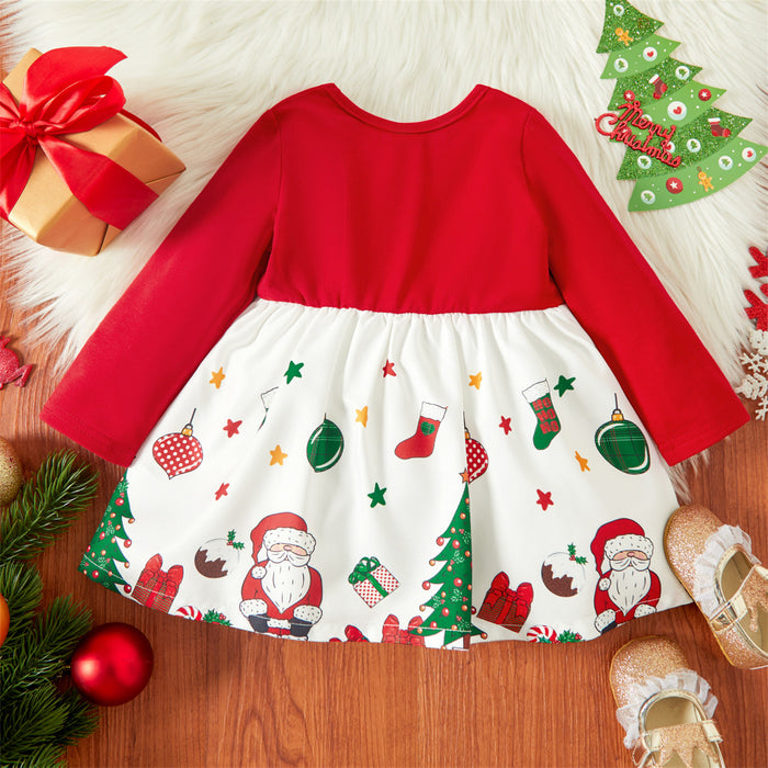 PatPat Christmas Baby Dress Girl Clothes New Born Infan