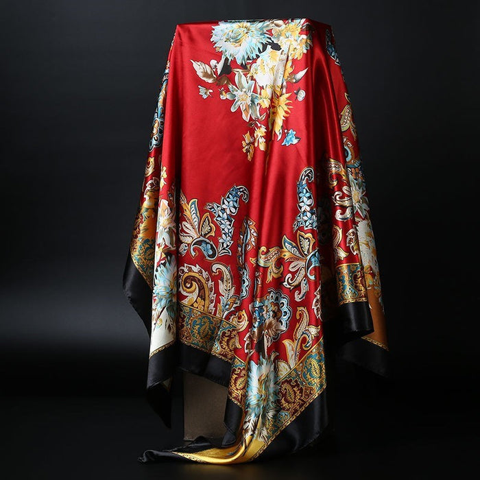 Large Square Scarf Simulation Silk Scarf Shawl All-match Scarf Scarf