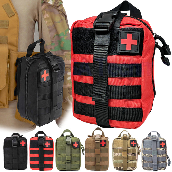 Trousse de premiers secours tactique, sac de taille, sac à main de survie et de sauvetage d'urgence, pochette de premiers secours en Camping, sac de Patch