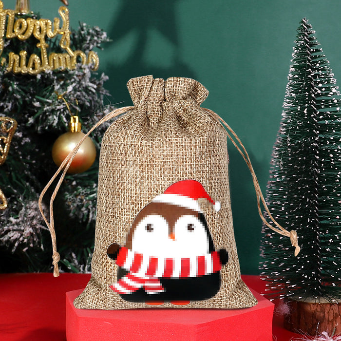 Christmas Sack Drawstring Candy Packaging Bag