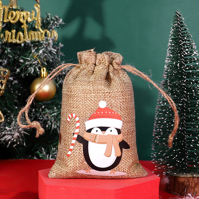 Christmas Sack Drawstring Candy Packaging Bag