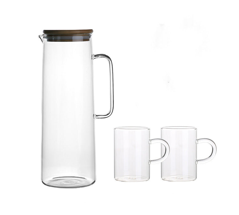 Cold Kettle, Glass Kettle, Heat-resistant Glass Teapot, Cold Water Cup Set