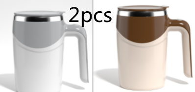 Modelo recargable, taza agitadora automática, taza de café, taza agitadora eléctrica de alto valor, taza de agua magnética giratoria para batidos perezosos