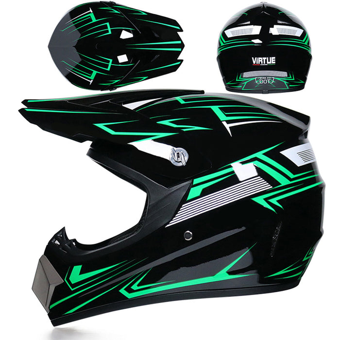 Casque tout-terrain moto petit casque tout-terrain