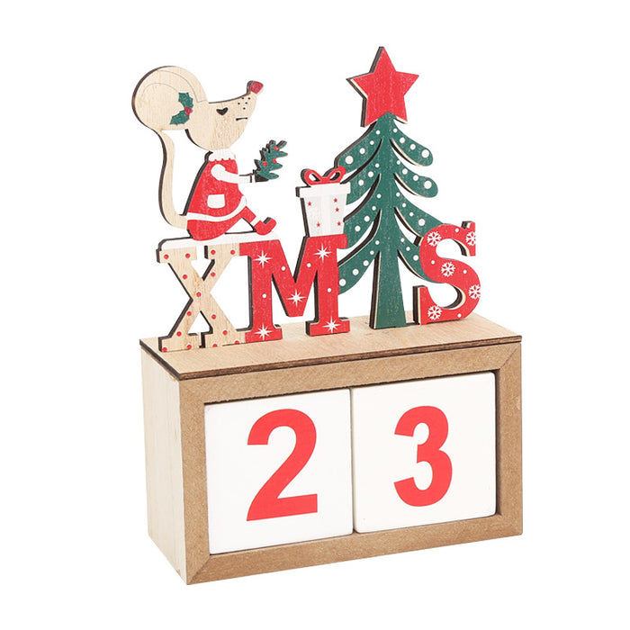 Home Wooden Calendar Countdown Decorations