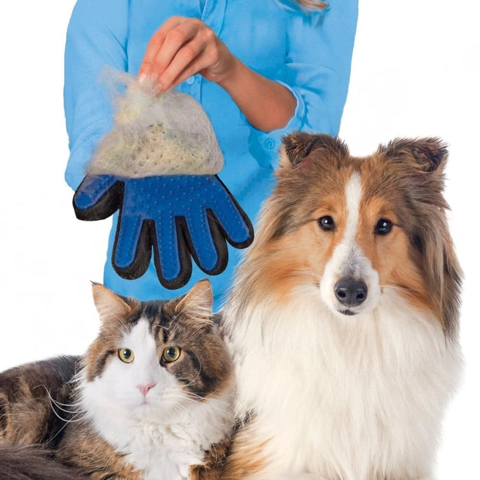 Katzenpflegehandschuh für Katzen, Wollhandschuh, Tierhaar-Enthaarungsbürste, Kamm
