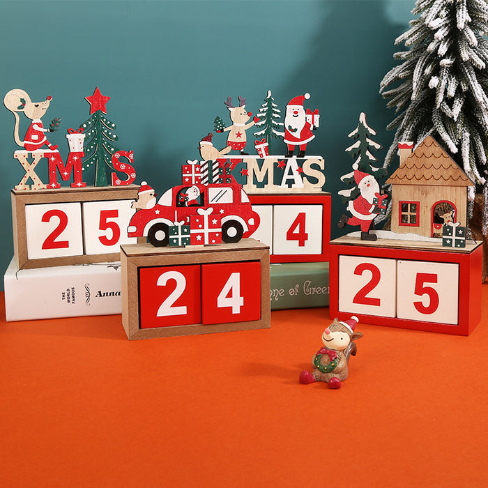 Home Wooden Calendar Countdown Decorations