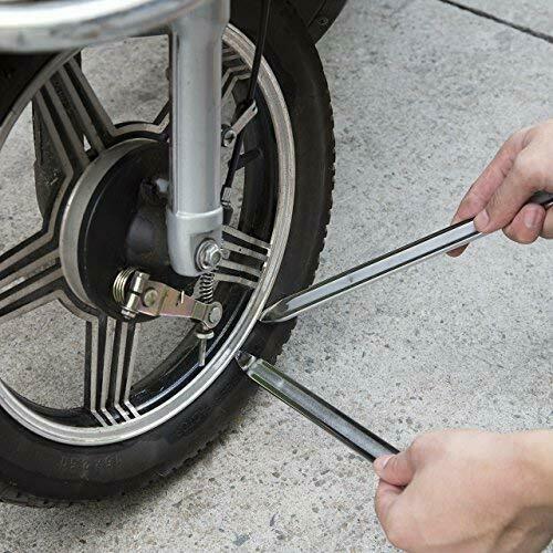 Kit di riparazione per cambio pneumatici in ferro da 2 pezzi per cucchiaio da moto, per bici