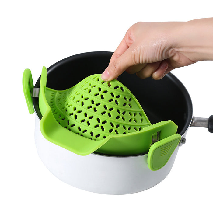 Kitchen Gadget Silicone Pot Side Drain Stopper