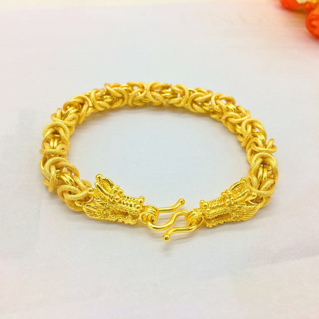 Gold bracelet for men gold plated 24K simulation jewelry bracelet