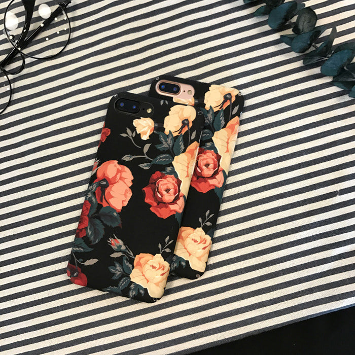 Retro cell phone accessories roses