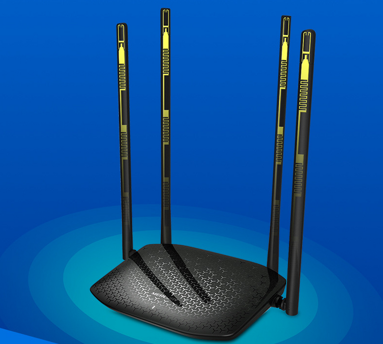 Drahtloser Super-Router mit vier Antennen