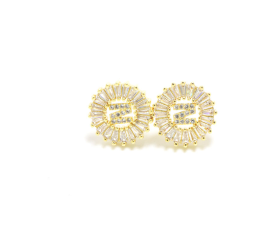 Fashion Letter Earrings for Women Gold Stud Earrings Jewelry