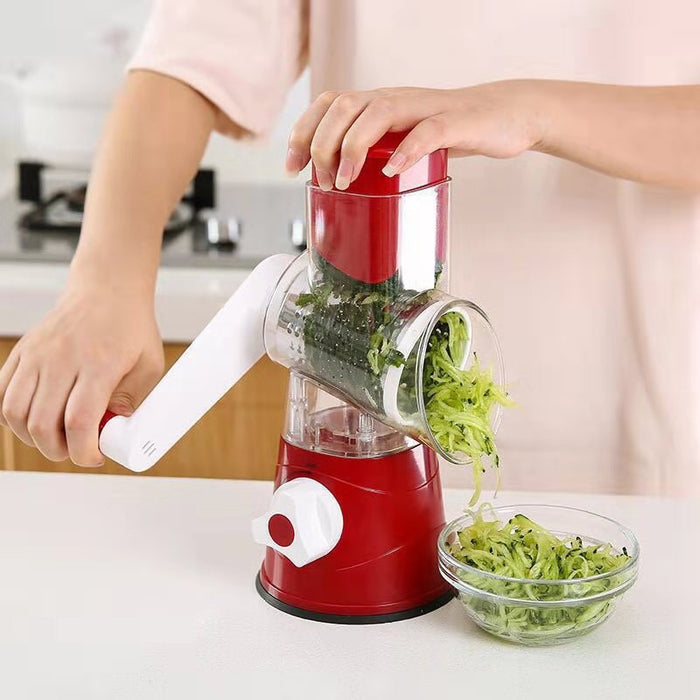 Kitchen Roll Vegetable Cutter Vertical Vegetable Cutter Rotary Grater Cutting Machine for Fruits, Vegetables and Nuts