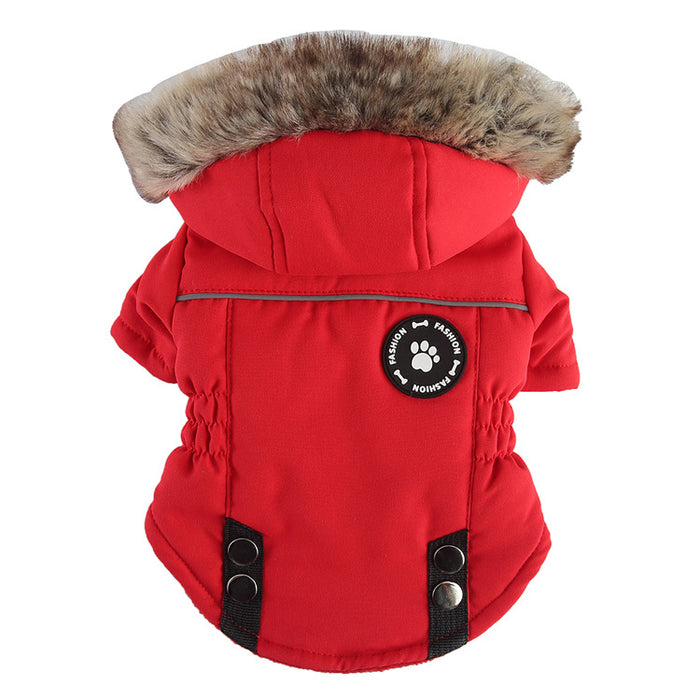 Pet Winter Cotton Dog Clothes Zipper Jacket Dog Accessories