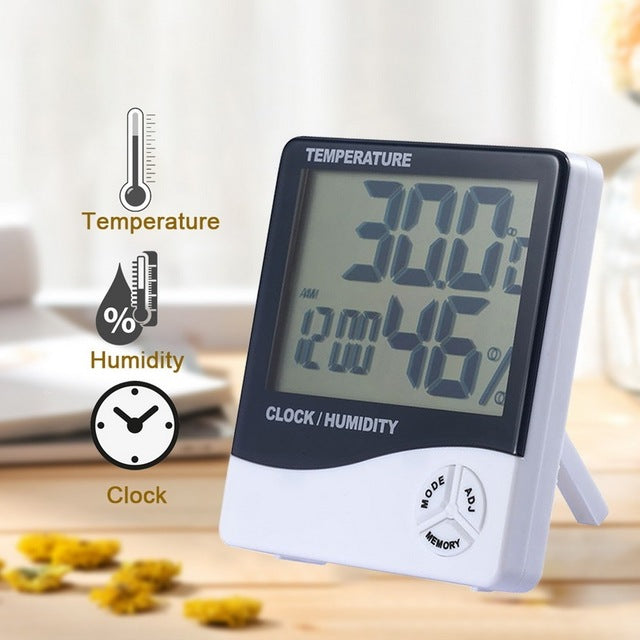 Electronic temperature and humidity monitor