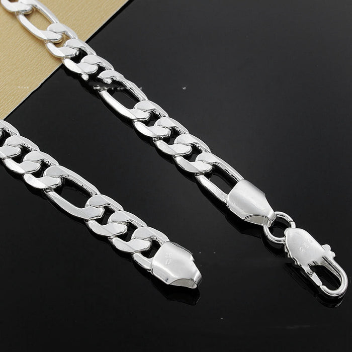 Silver plated Korean fashion jewelry for men
