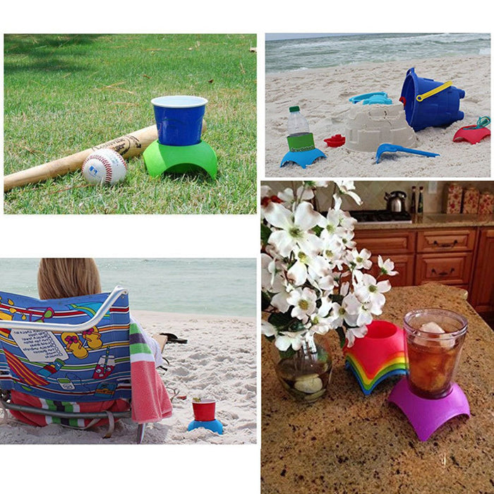 Strand-Essentials für den Urlaub, Strand-Accessoires, Getränke-Sanduntersetzer