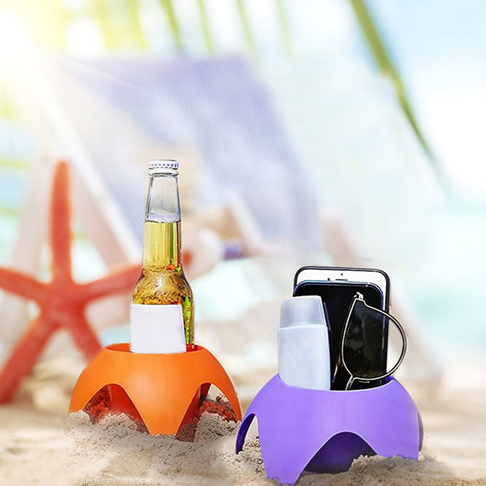 Strand-Essentials für den Urlaub, Strand-Accessoires, Getränke-Sanduntersetzer