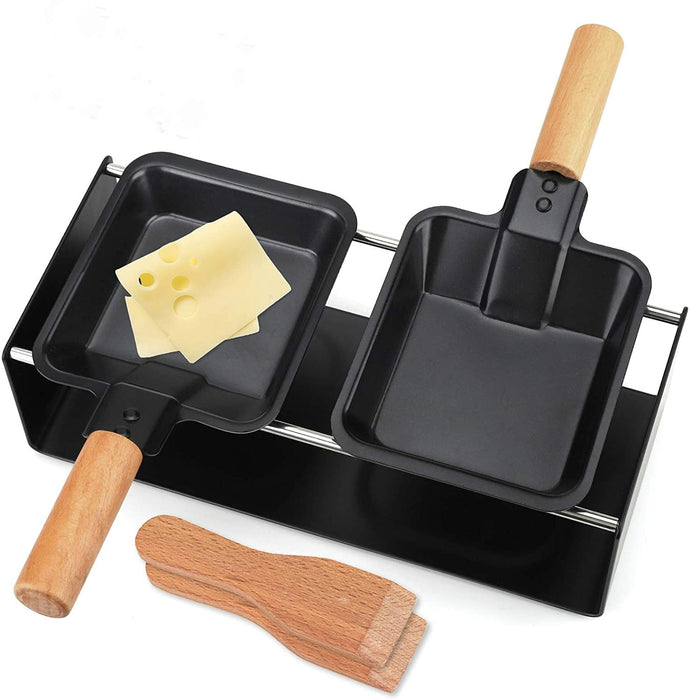 Cheese Melter Raclette Grill Non-Stick Raclette Grill Set Mini Cheese