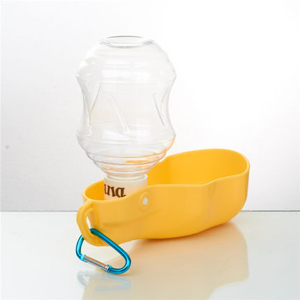 Plastic travel waterer for pets