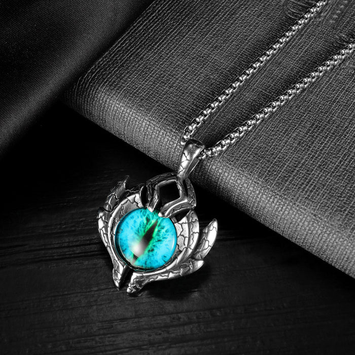 Mode Devil Eyes Edelstahl Halskette Schmuck für Männer und Frauen