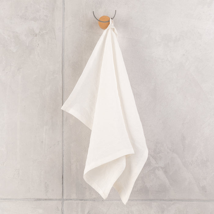Hemp tea towel, natural white