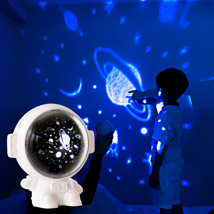 Galaxy Star Projektor Sternenhimmel Nachtlicht Astronaut Lampe Zimmer Decr Geschenk Kind Kinder Baby Weihnachten Spaceman Projektion